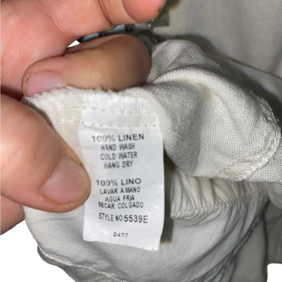 Mur Mur white studded linen double breasted moto military style zipper jacket - Picture 9 of 12